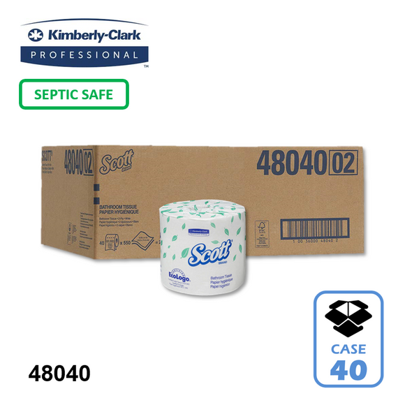 Scott® Essential Bathroom Tissue 2 Ply 550 Sheet (40/CS)