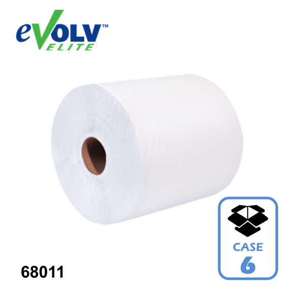 EVOLV Elite White Roll Towel 800' (6/CS)