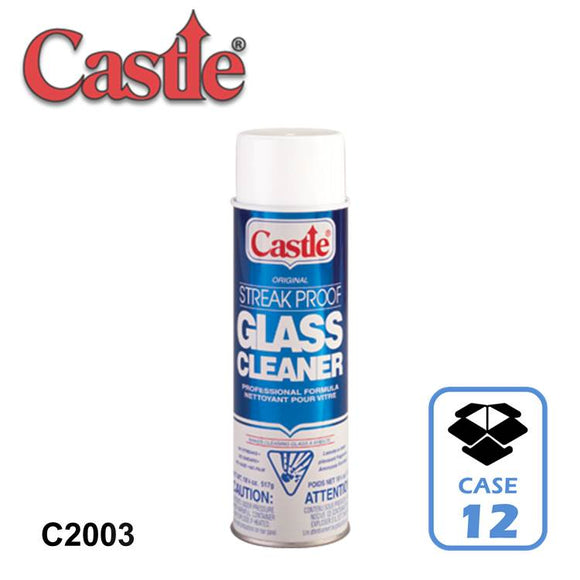 CASTLE® STREAK PROOF™ Aerosol Glass Cleaner