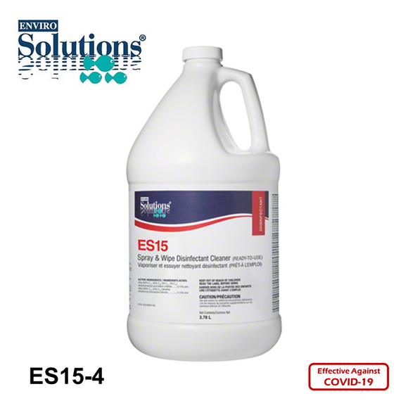 ENVIRO-SOLUTIONS® ES15 SPRAY & WIPE DISINFECTANT CLEANER (3.78L)