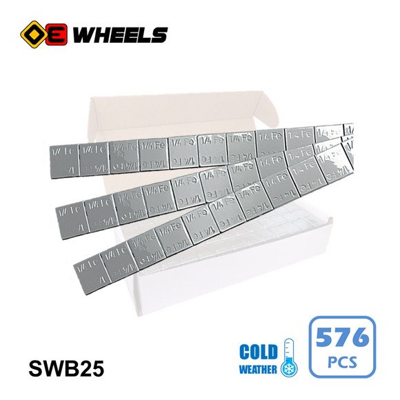 SWB25 - 25oz Box GREY Stick on weights coated CW 48x3