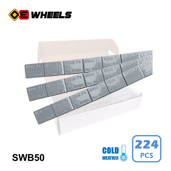 SWB50 - 50oz Box GREY Stick on weights coated CW 28x4