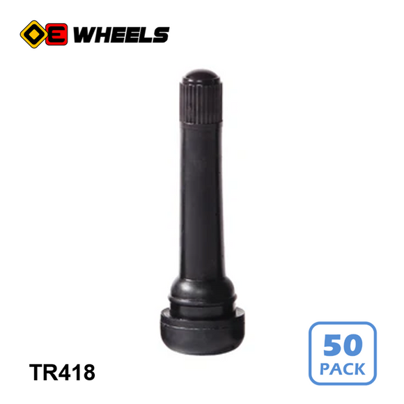 TR418 Rubber Snap-In Valve