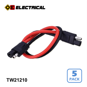Trailer Wiring Connector 2 Pin 12" 10AWG